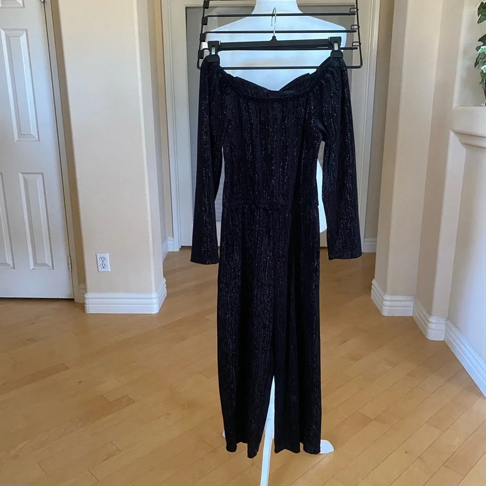 Costume/Halloween Shimmer Black Old Navy Stretch Jumpsuits Set of Two